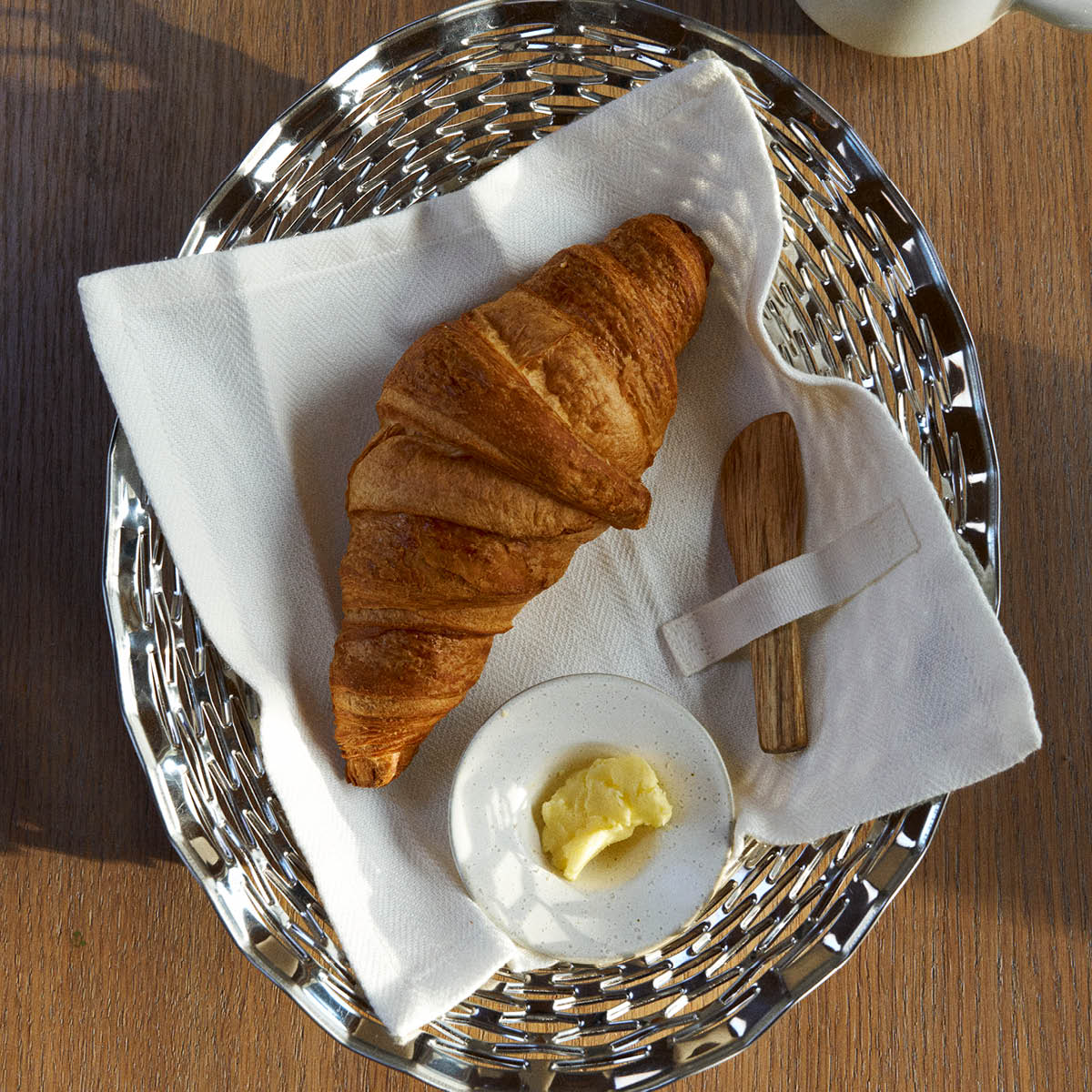 The Organic Company Servett i bomull 20x20 cm 4-pack vit