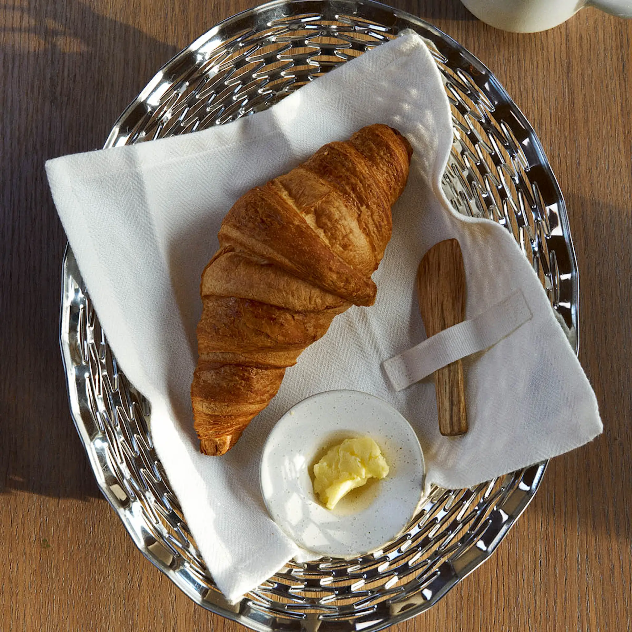 The Organic Company Servett i bomull 20x20 cm 4-pack vit