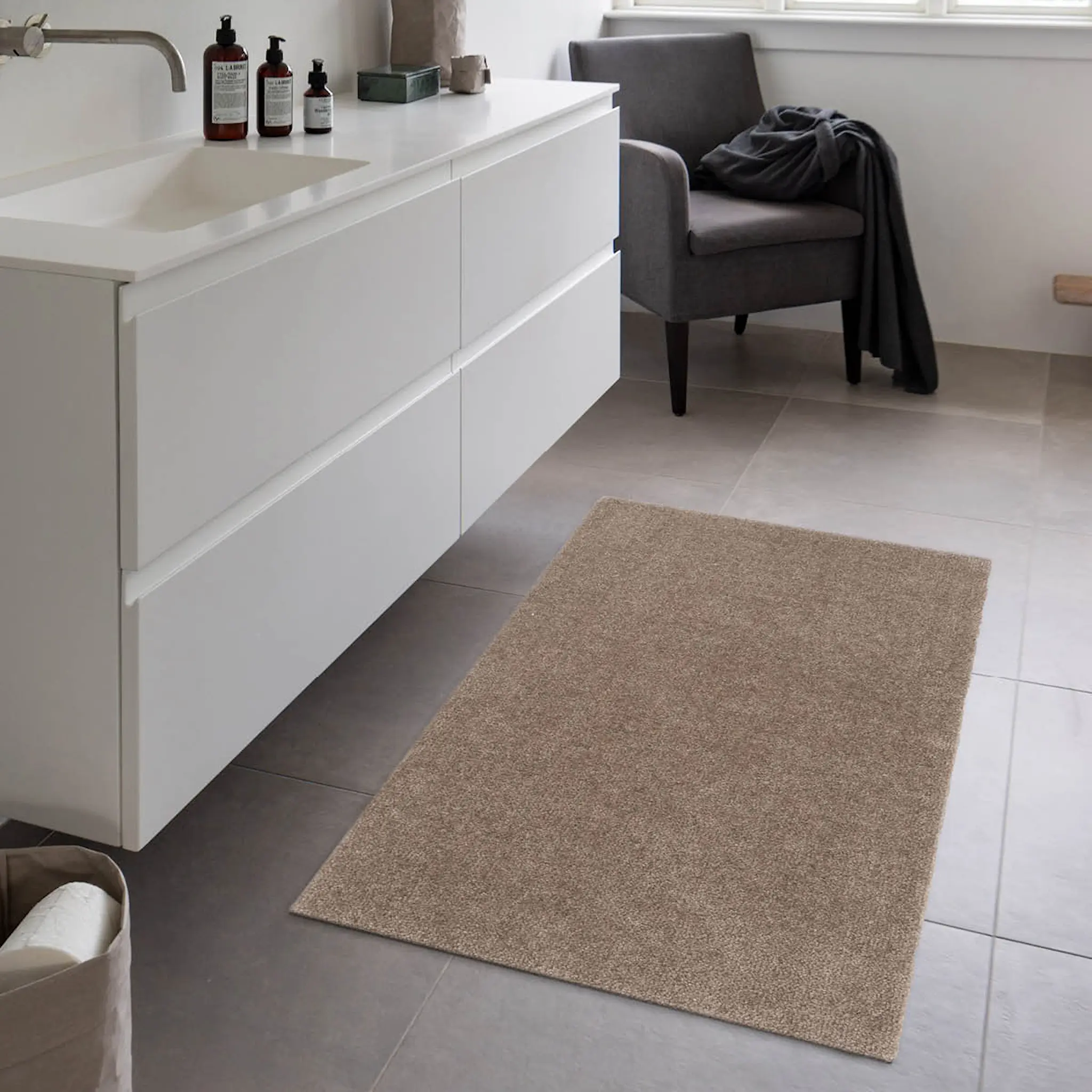 Tica Copenhagen Unicolor golvmatta 130x90 cm sand/beige