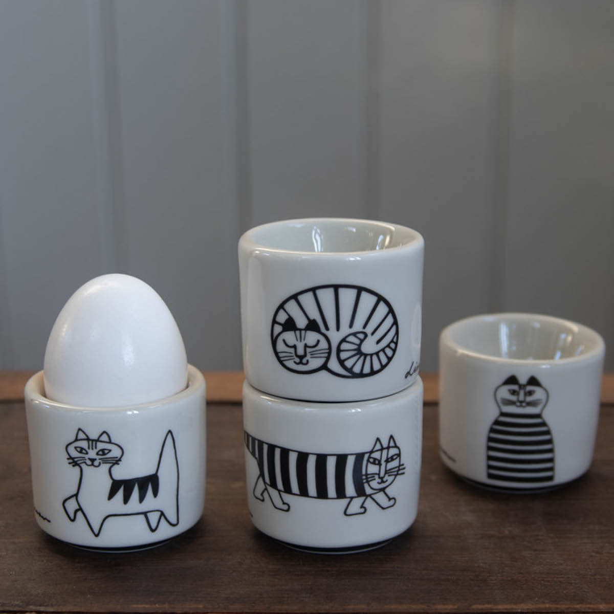 Pluto Lisa Larson äggkopp 5 cm 4-pack Cats