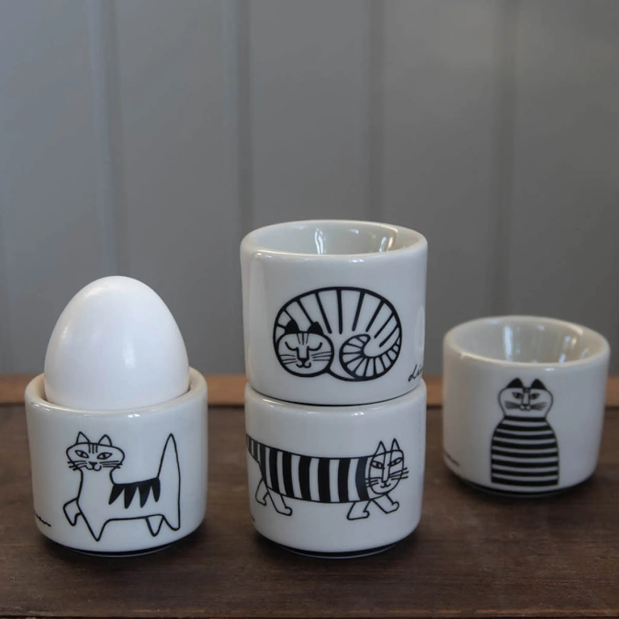 Pluto Lisa Larson äggkopp 5 cm 4-pack Cats