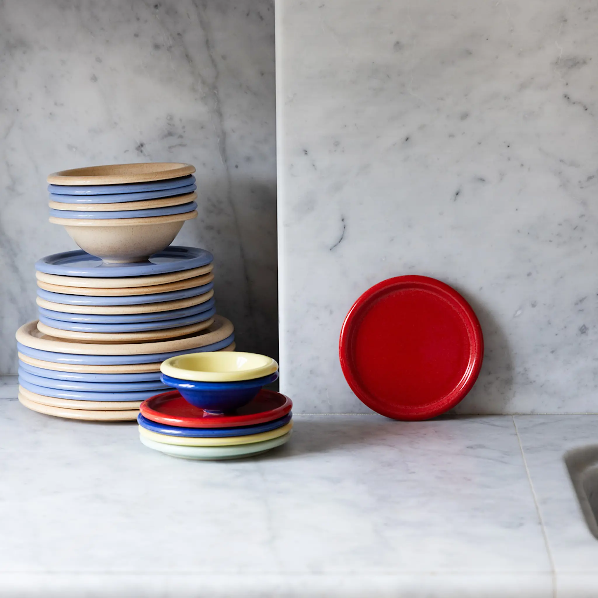 ByOn Porto mini tallrik 17 cm röd