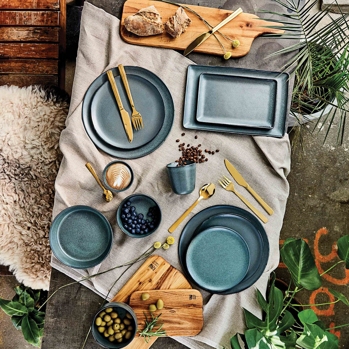 Aida RAW Northern Green tallerken 20 cm