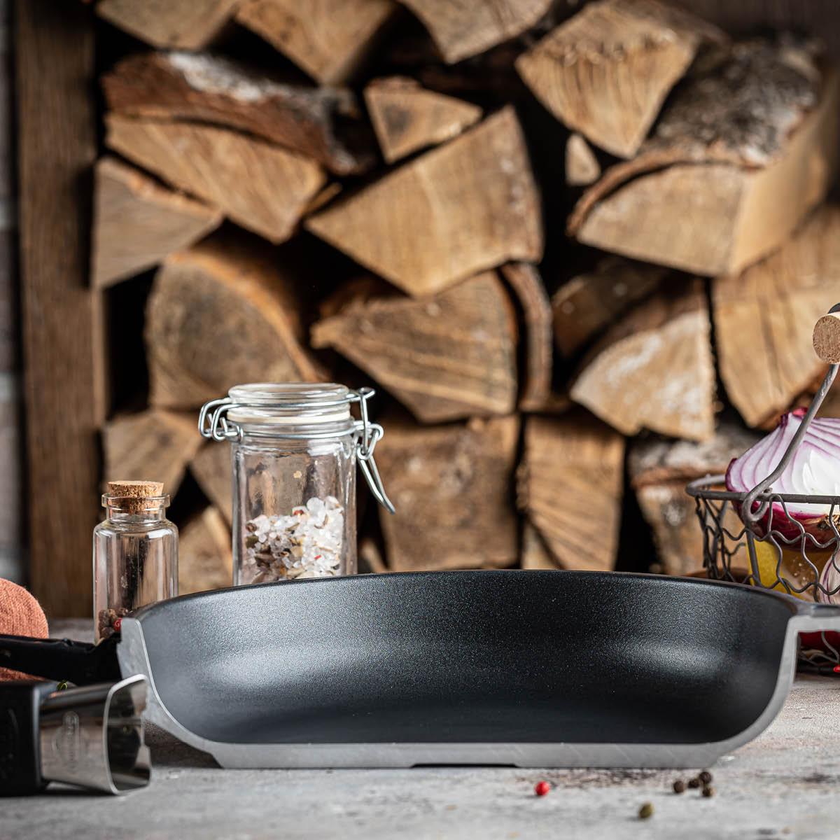 Gastrolux Stekepanne 20 cm svart