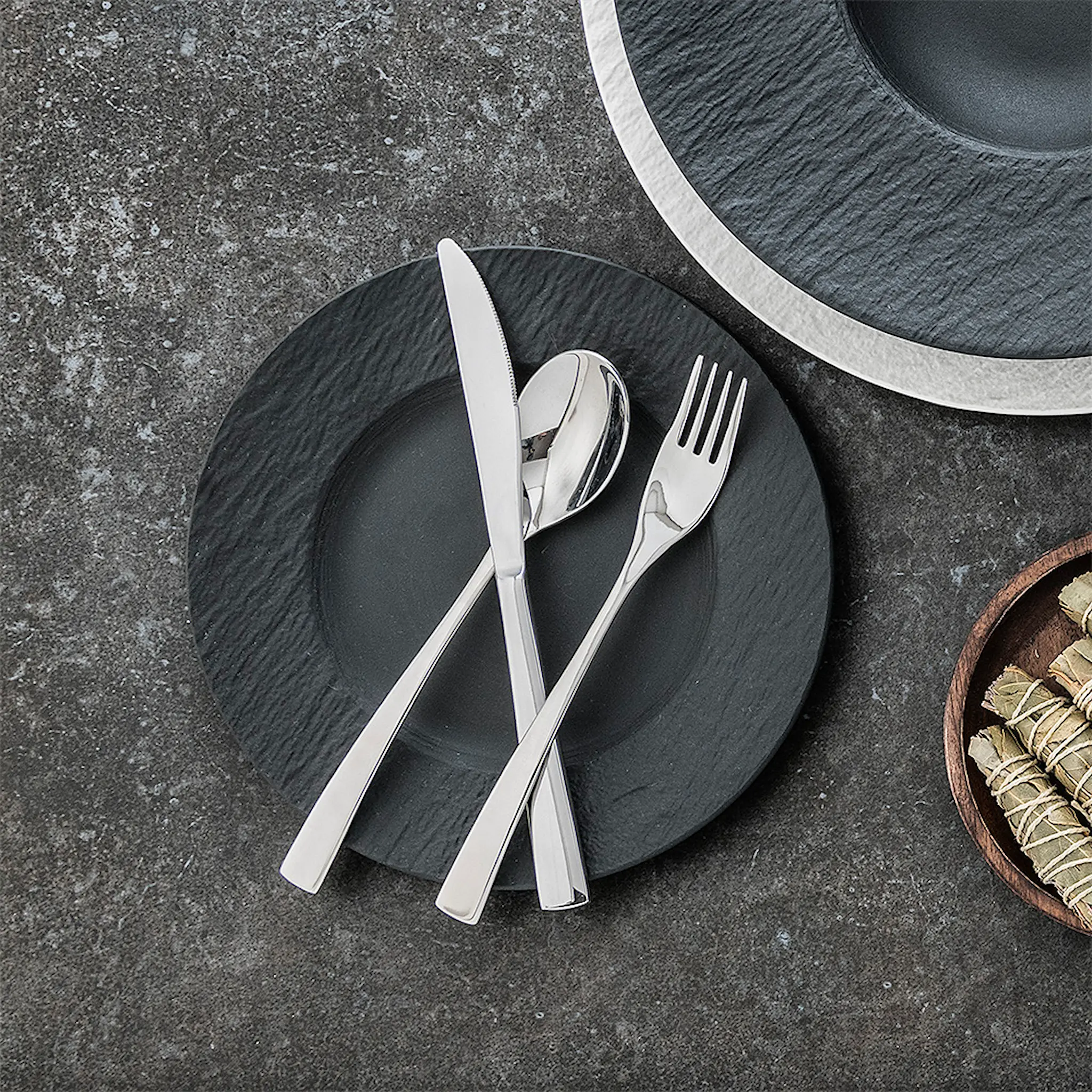 Villeroy & Boch Manufacture Rock Lautanen 22 cm Musta