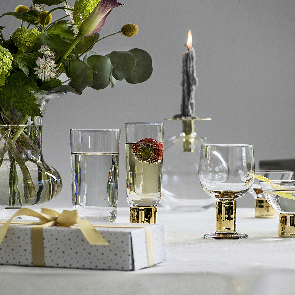 Sagaform Top vase/lysestake 18 cm gull