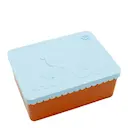 Björn ljusblå/orange