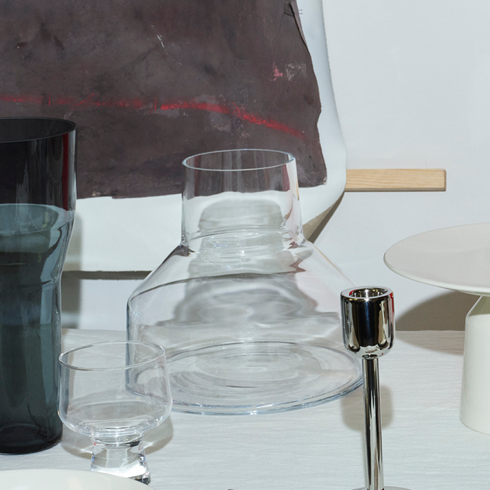 iittala Solare Maljakko 12x26 cm Metallinharmaa