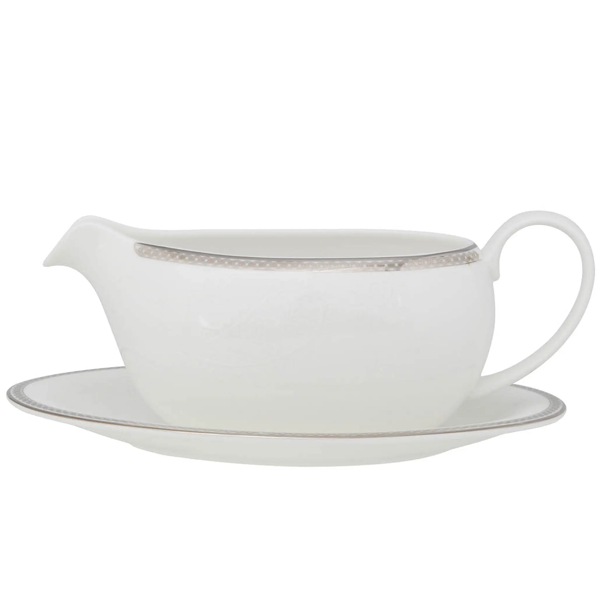 Royal Porcelain Silver Paisley Såssnipa 40 cl Vit