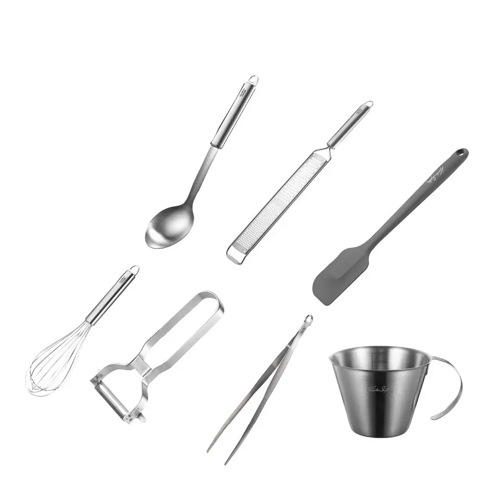 Kjartan Kit redskapssett 7 deler stål/grå