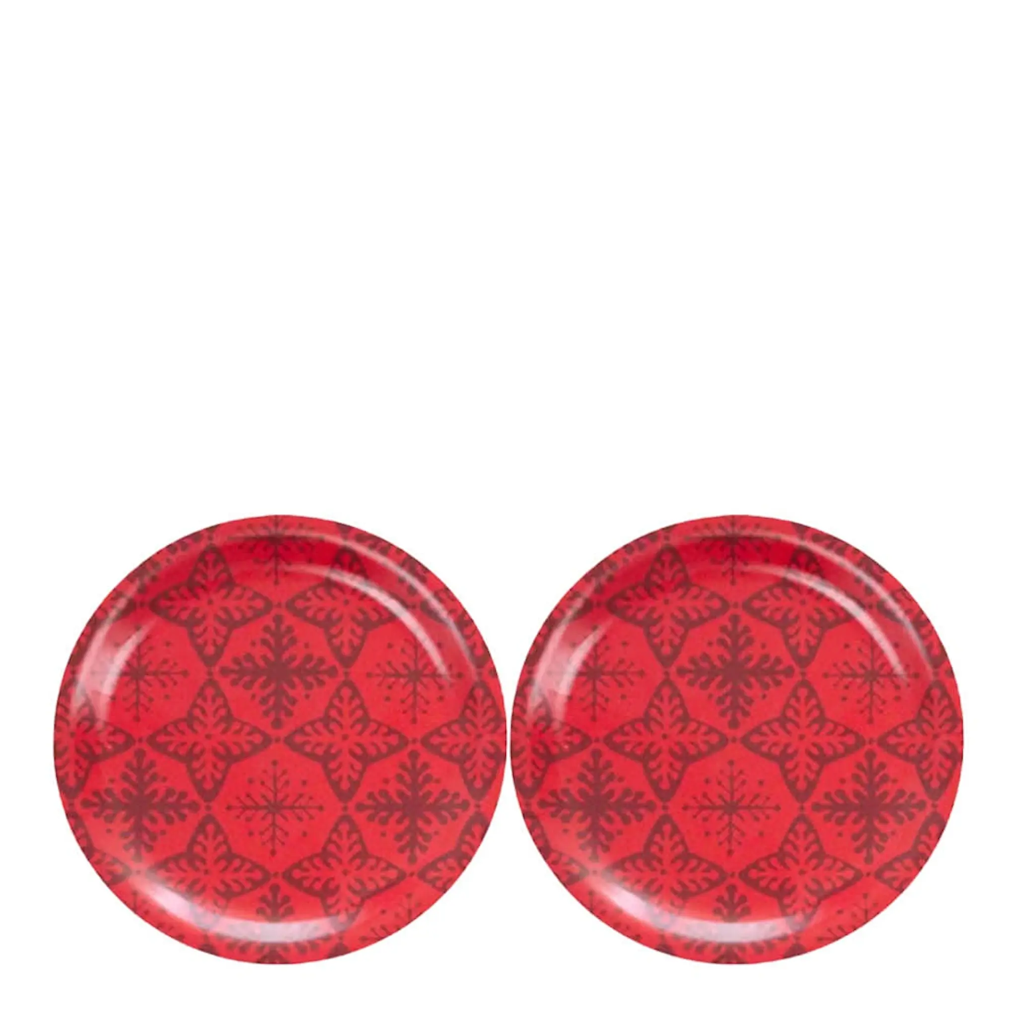 Rotor Design Glassbrikker 11 cm 2 stk stjerne rød