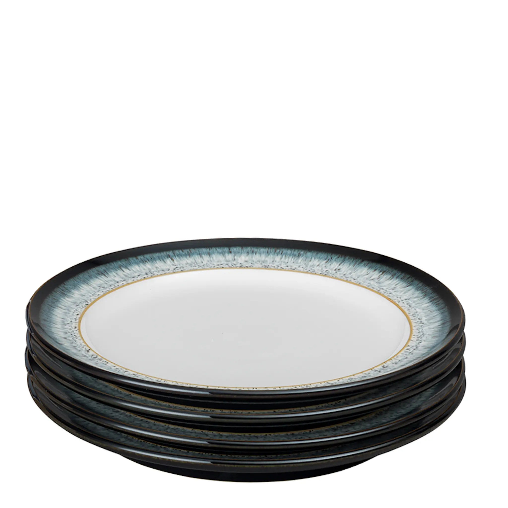 Denby Halo Tallrik 28 cm 4-pack Blå-svart