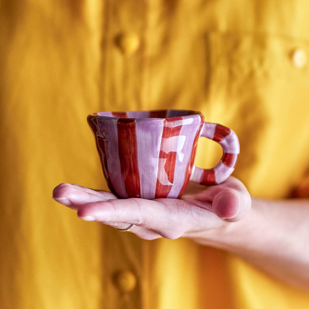 Bloomingville MINI Nini mugg 10 cl rosa/röd