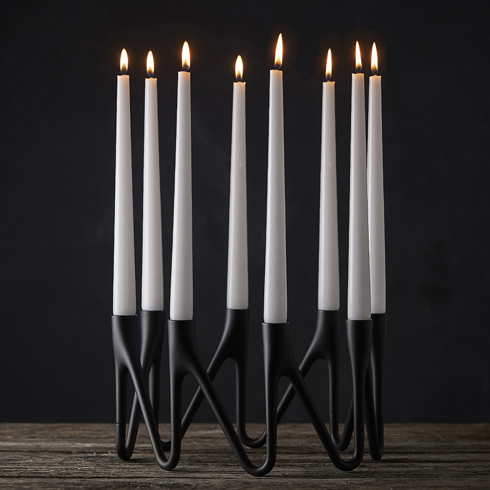 Morsö Roots Kynttilänjalka 3 kynttilää Musta