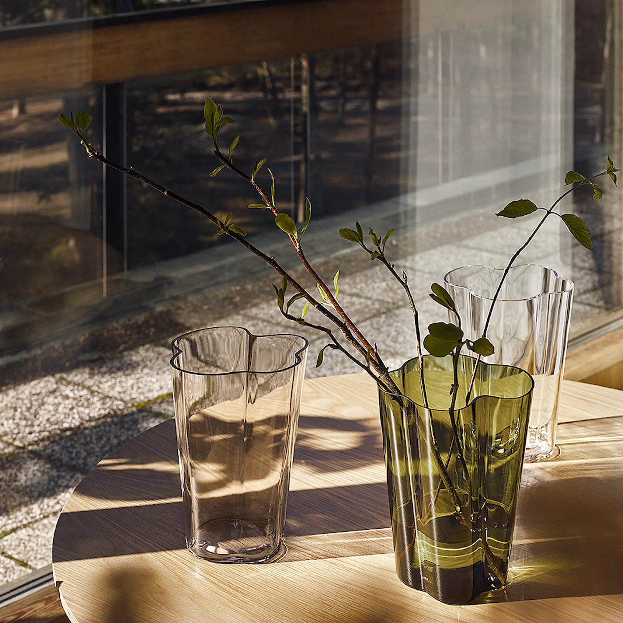 iittala Alvar Aalto Collection Vas 25,1 cm Mossgrön