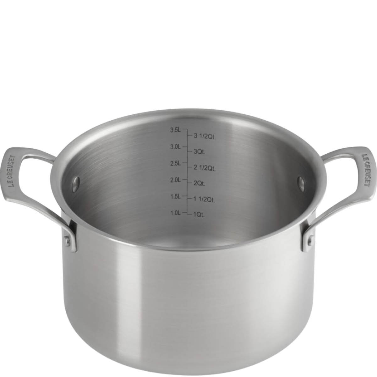 Le Creuset Essential 3-Ply gryta djup 20 cm 4 L med lock