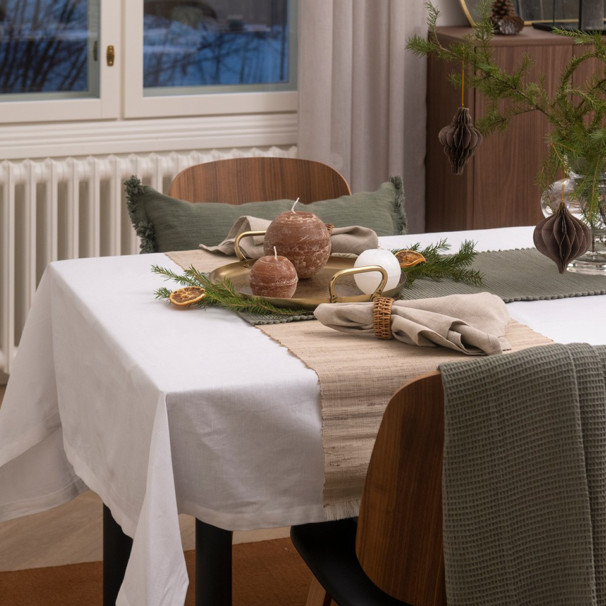 Fanni K Pellava Lautasliina 45x45 cm 2 kpl Beige