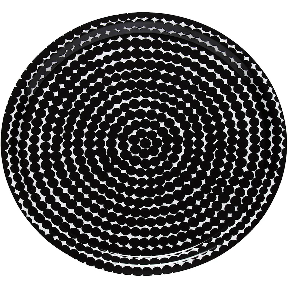 Räsymatto plywood brett 31 cm hvit/svart