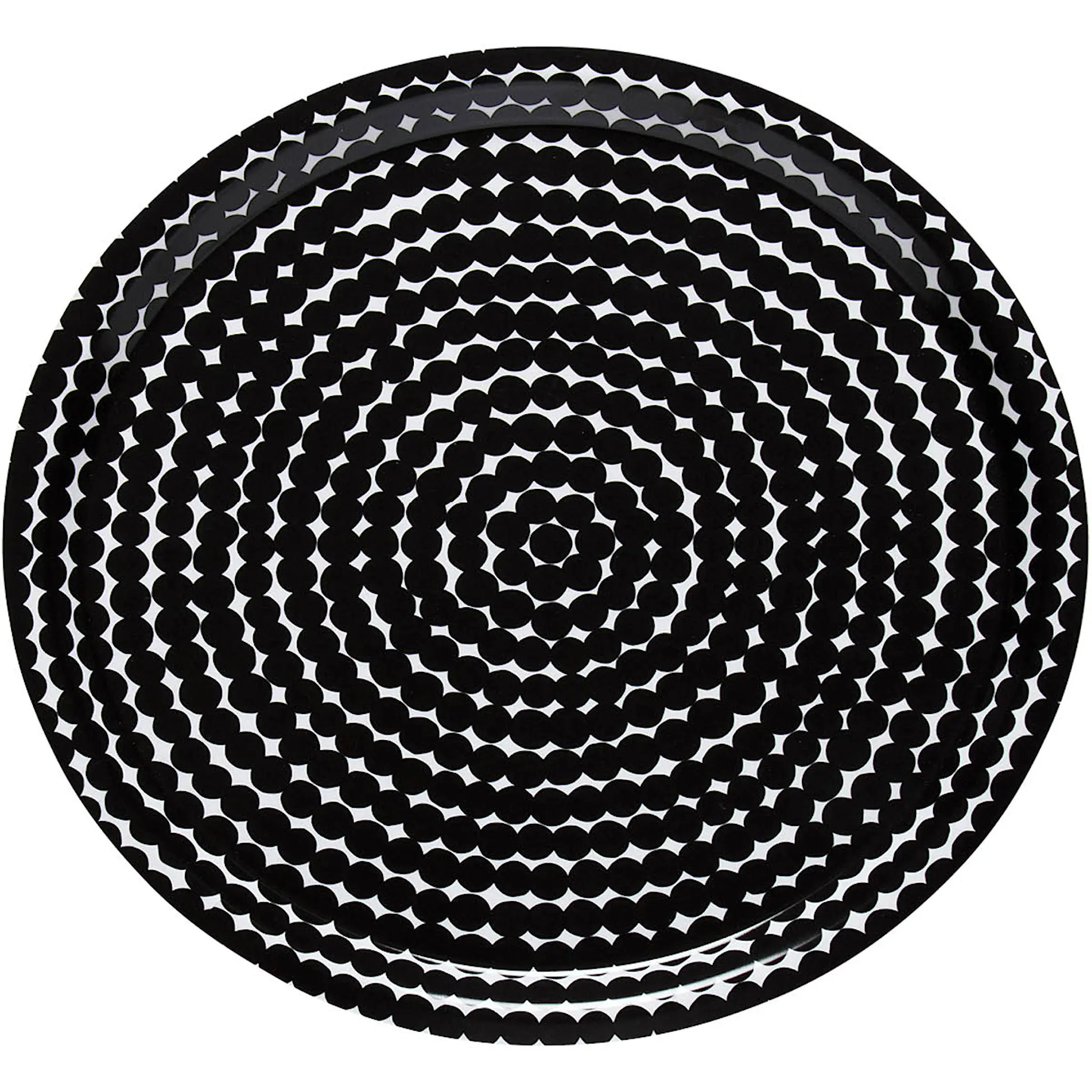 Marimekko Räsymatto Tarjotin 31 cm Valkoinen/Musta