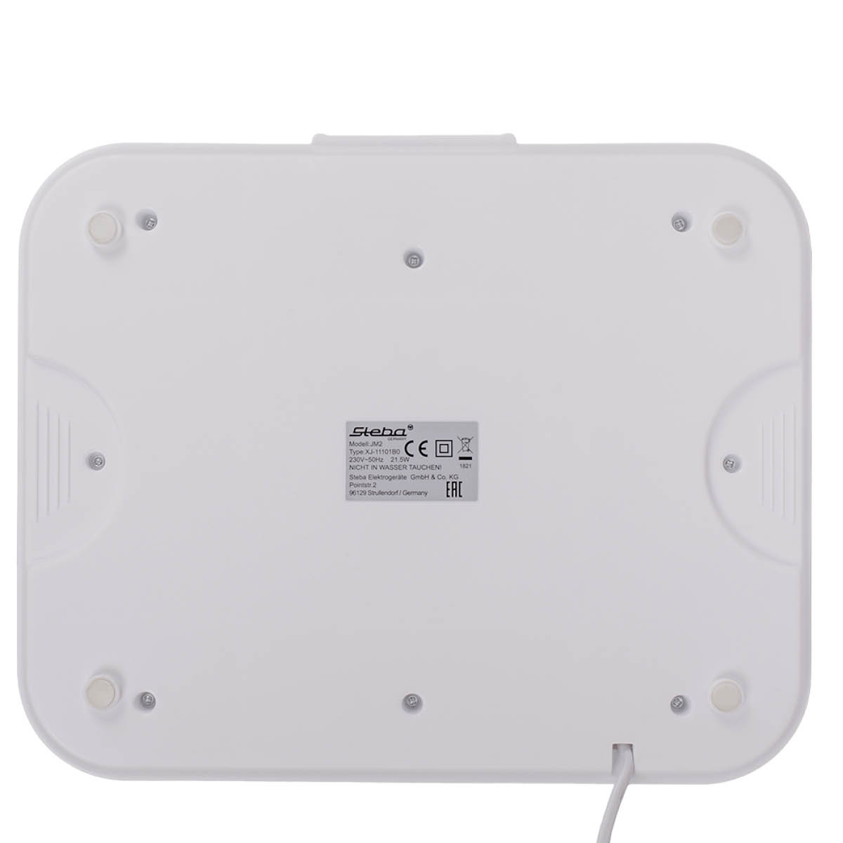 Steba Yoghurtmaskin JM2 2,5 L med glasbehållare 12-pack rostfritt stål/vit