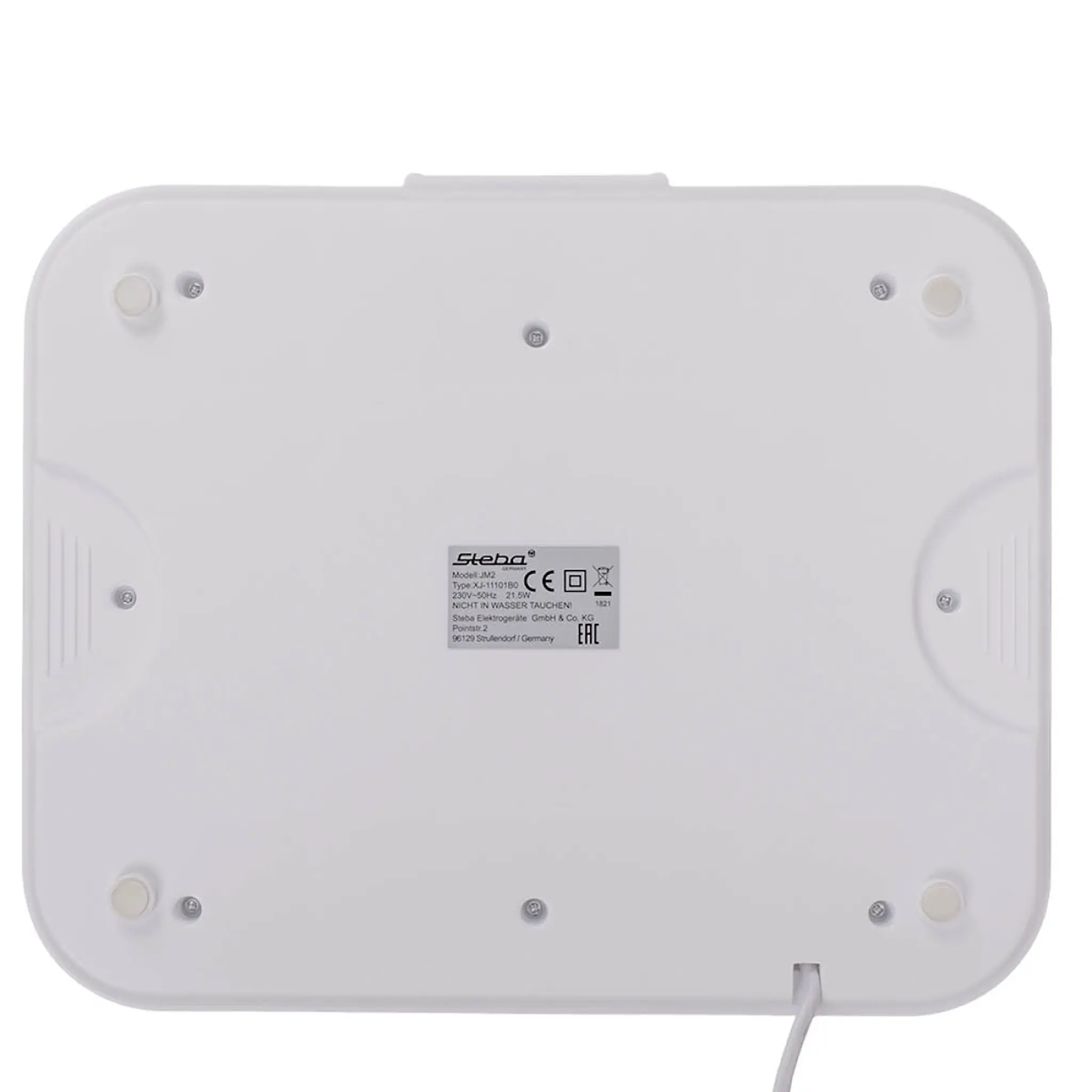 Steba Yoghurtmaskin JM2 2,5 L med glasbehållare 12-pack rostfritt stål/vit