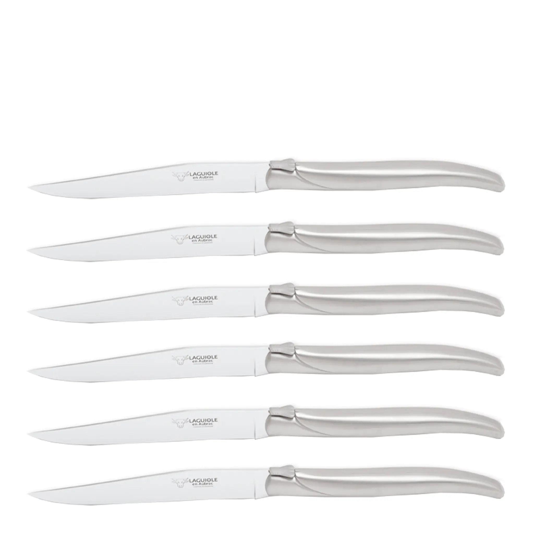 Laguiole en Aubrac grillkniv 6-pack rostfri