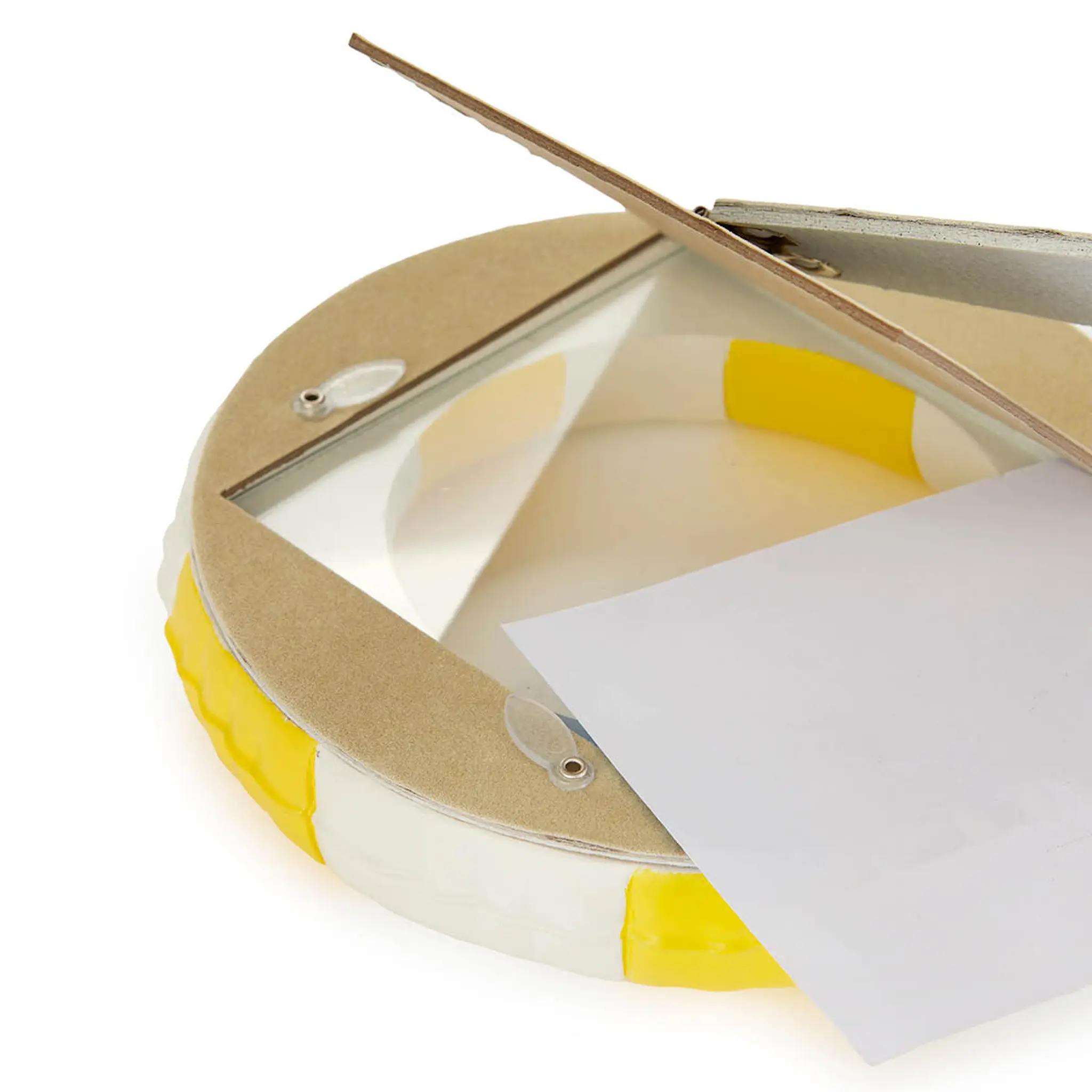 Balvi Floats fotoram 17,2 cm gul/vit