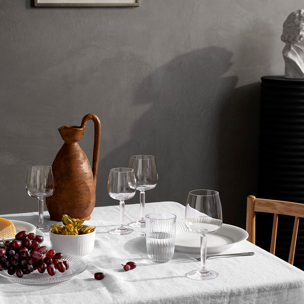 Kähler Hammershøi hvitvinsglass 35 cl 2 stk klar