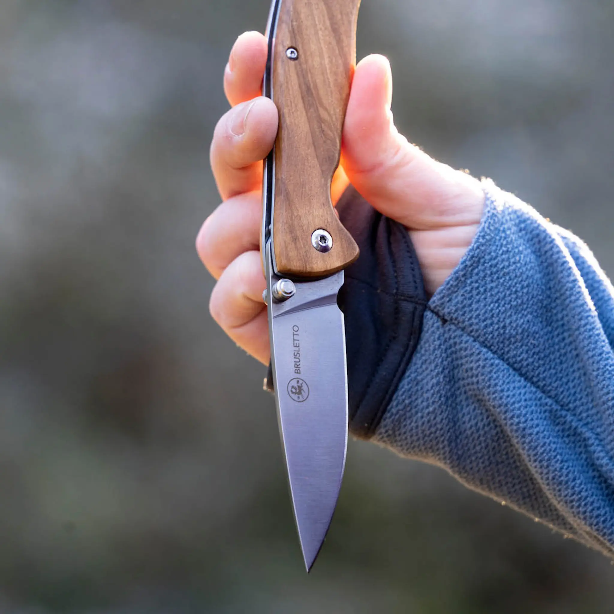 Brusletto Lierne fällkniv 19,5 cm olivträ