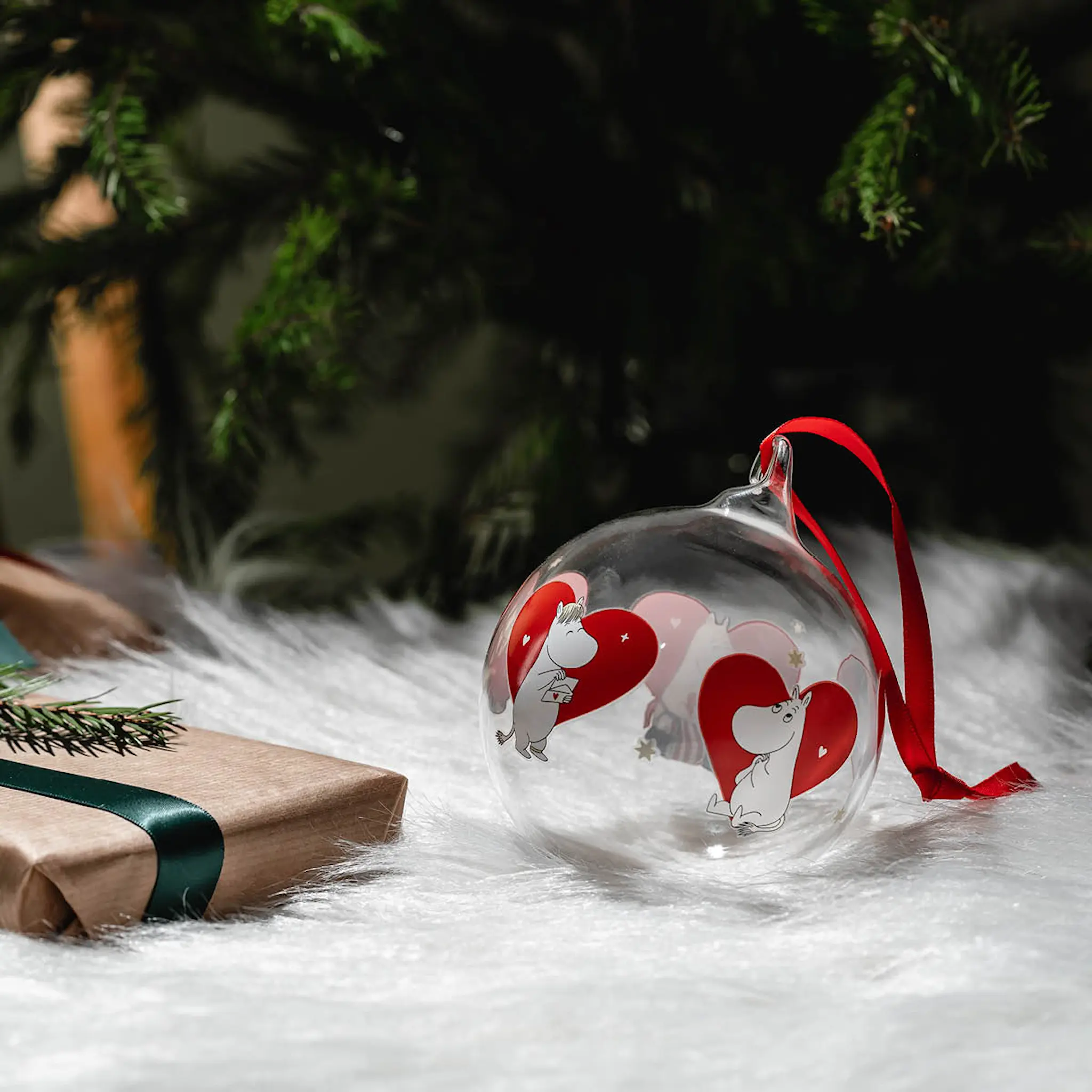 Muurla Mumin julkula 9 cm Hjärta