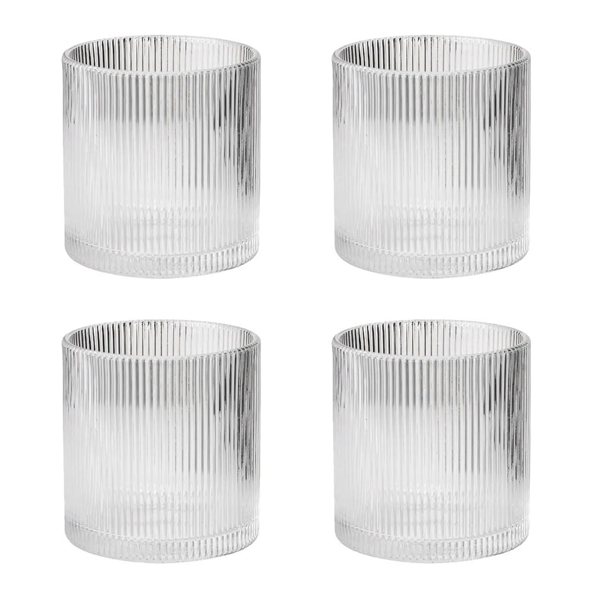Stelton Pilastro lowballglas 35 cl 4-pack klar