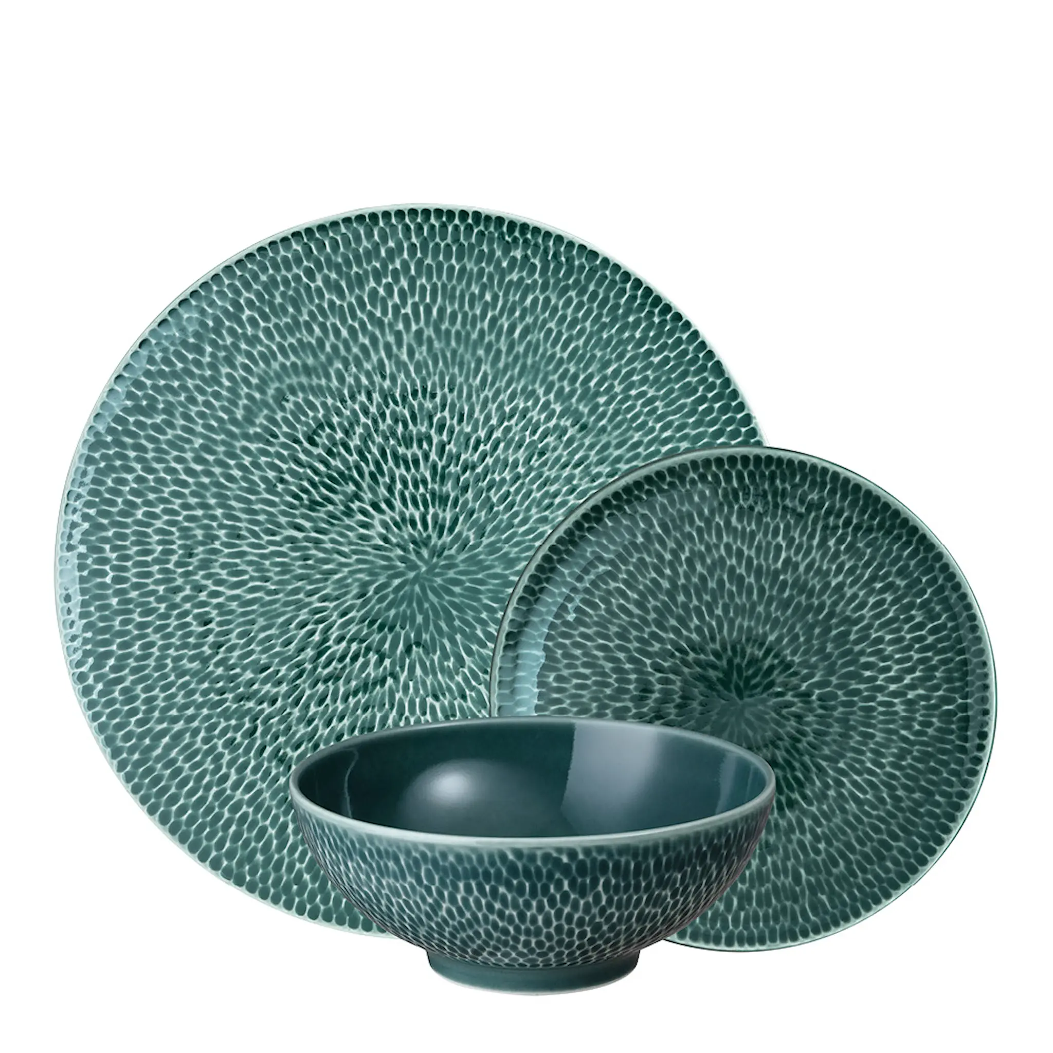 Denby Carve Green skål 17 cm grön