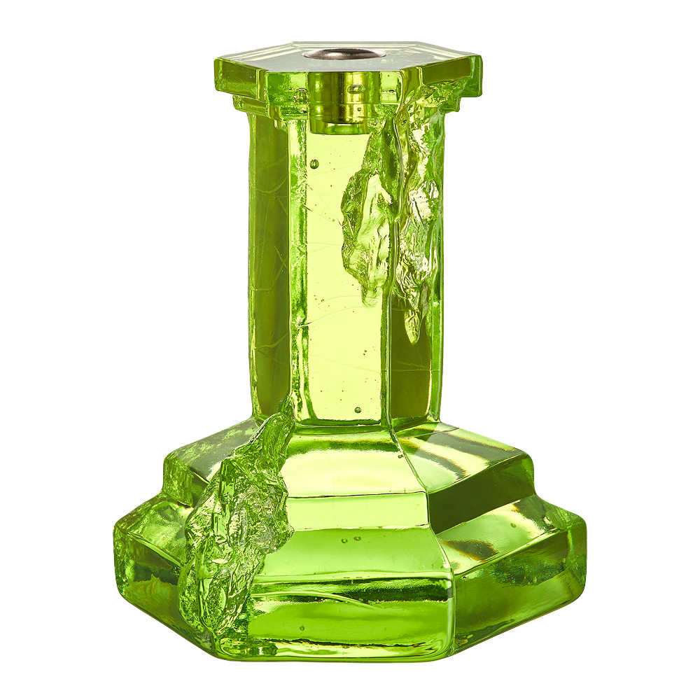 Kosta Boda Rocky Baroque lysestake 17,5 cm kryptonite