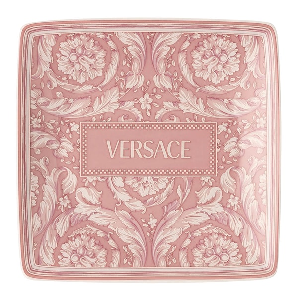 Barocco skål 12 cm fyrkantig flat rose