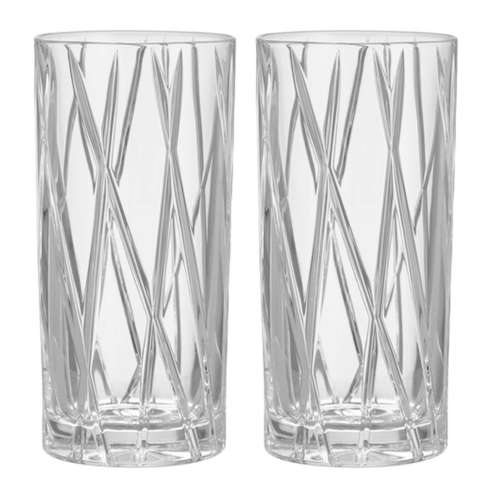 Orrefors - City Highball Lasi 37 cl 2 kpl