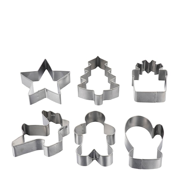 bAYk pepparkaksform 6-pack stål