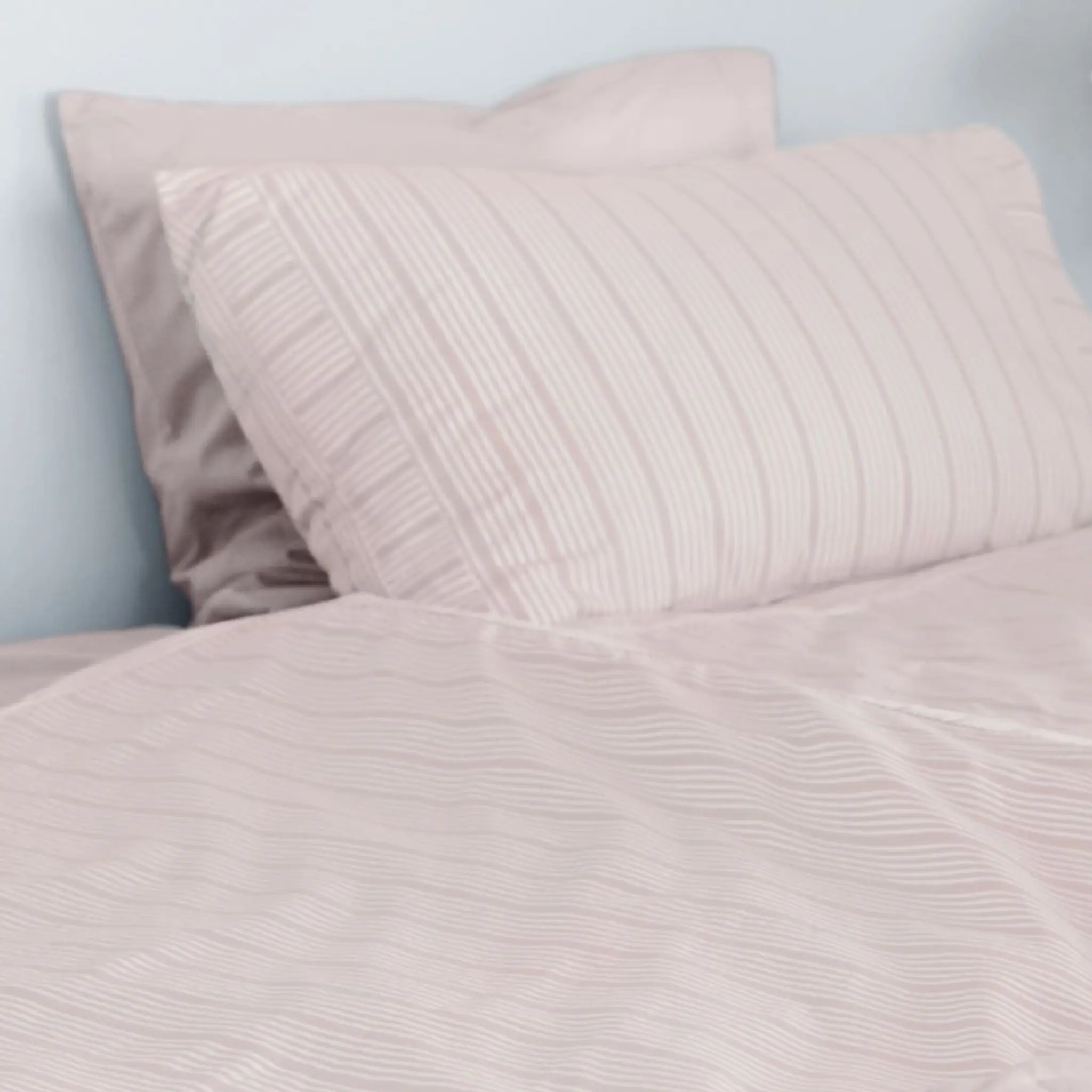 Home by Ilse Jacobsen Bedding Collection bäddset 140x200 cm + 63x60 cm powder rose stripes
