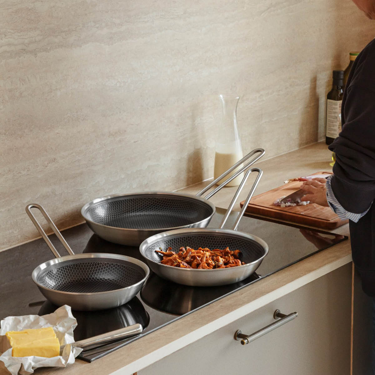 Eva Trio Multi stekpanna 20 cm Mosaic keramisk Slip-Let® beläggning