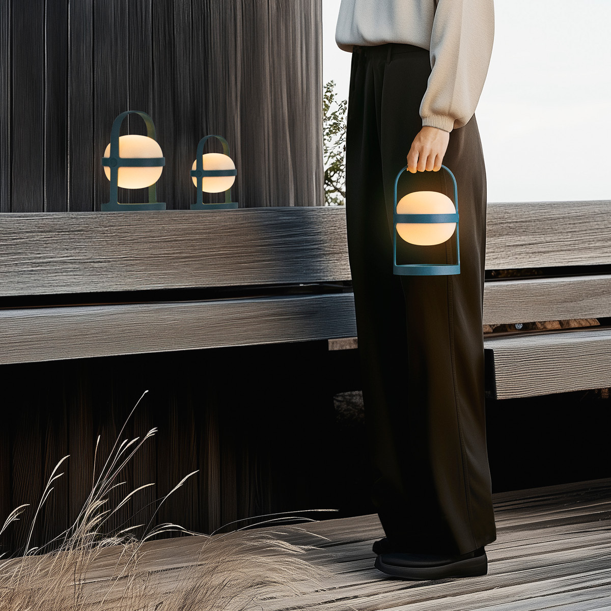 Rosendahl Soft Spot Solar Circular lampa 25 cm forest green