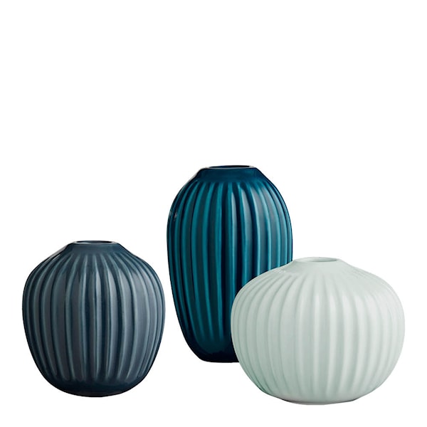 Hammershøi Vas Miniatyr 8,5 cm 3-Pack Grön