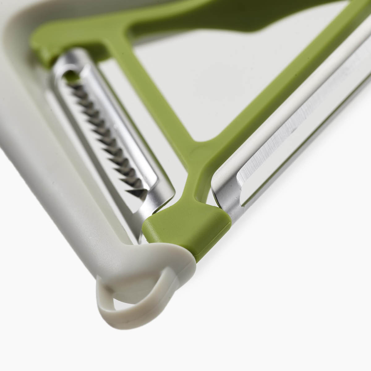 Joseph Joseph 2 i 1 skreller 16 cm hvit/grønn