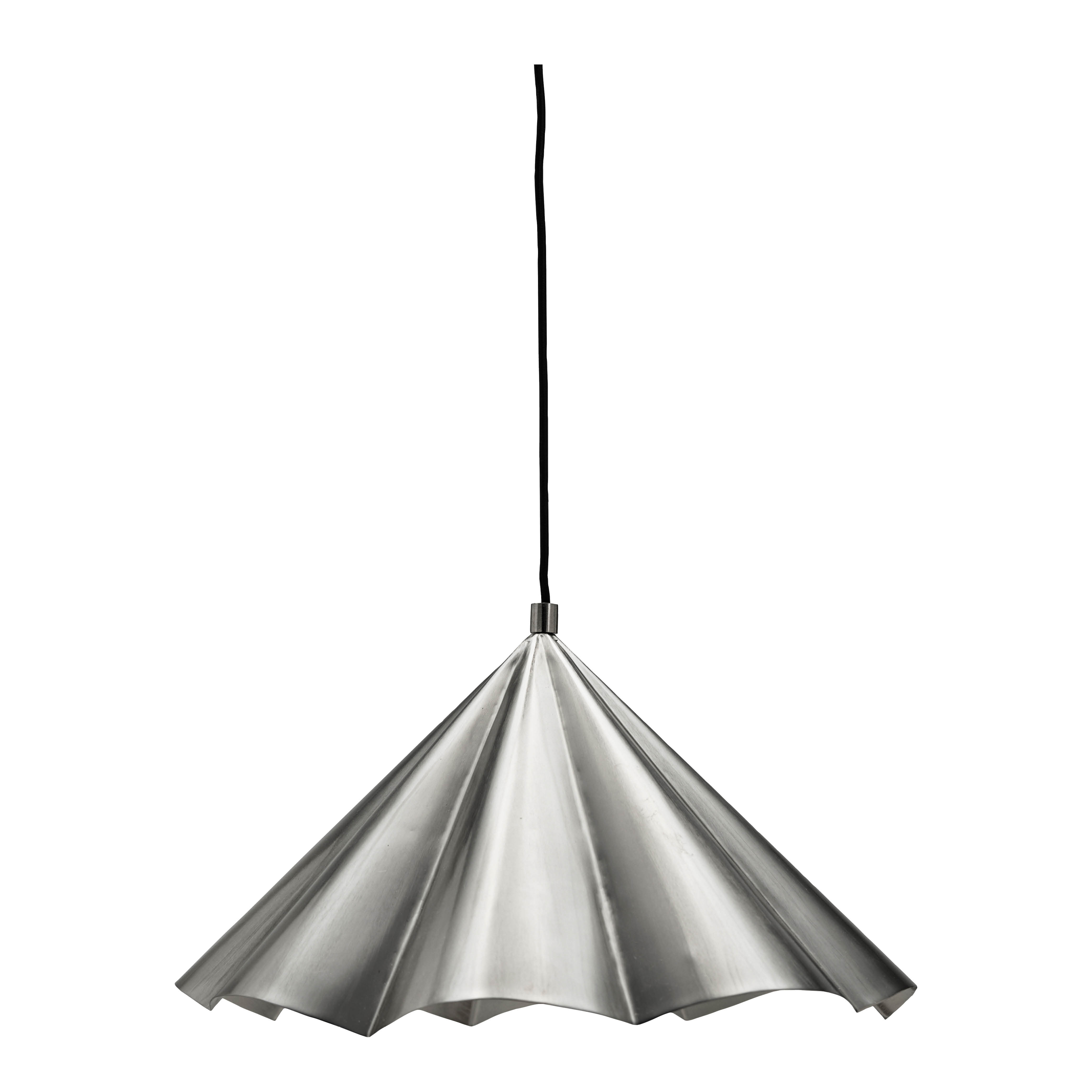 House Doctor Flola taklampe 50 cm børstet sølvfinish