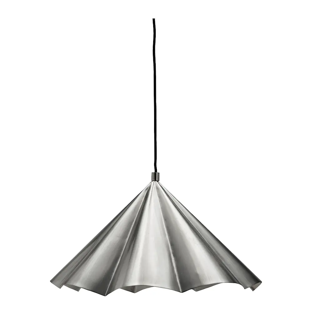 Flola taklampe 50 cm børstet sølvfinish