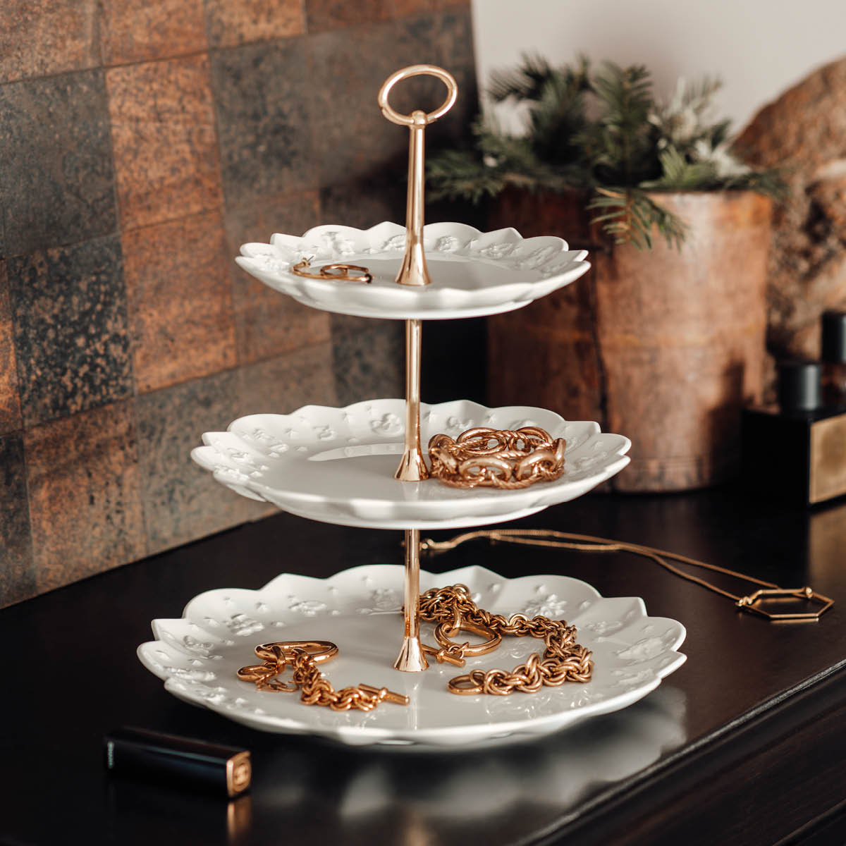 Villeroy & Boch Toy's Delight Royal Classic Kakkuvati 3 kerrosta 29,5 cm Valkoinen