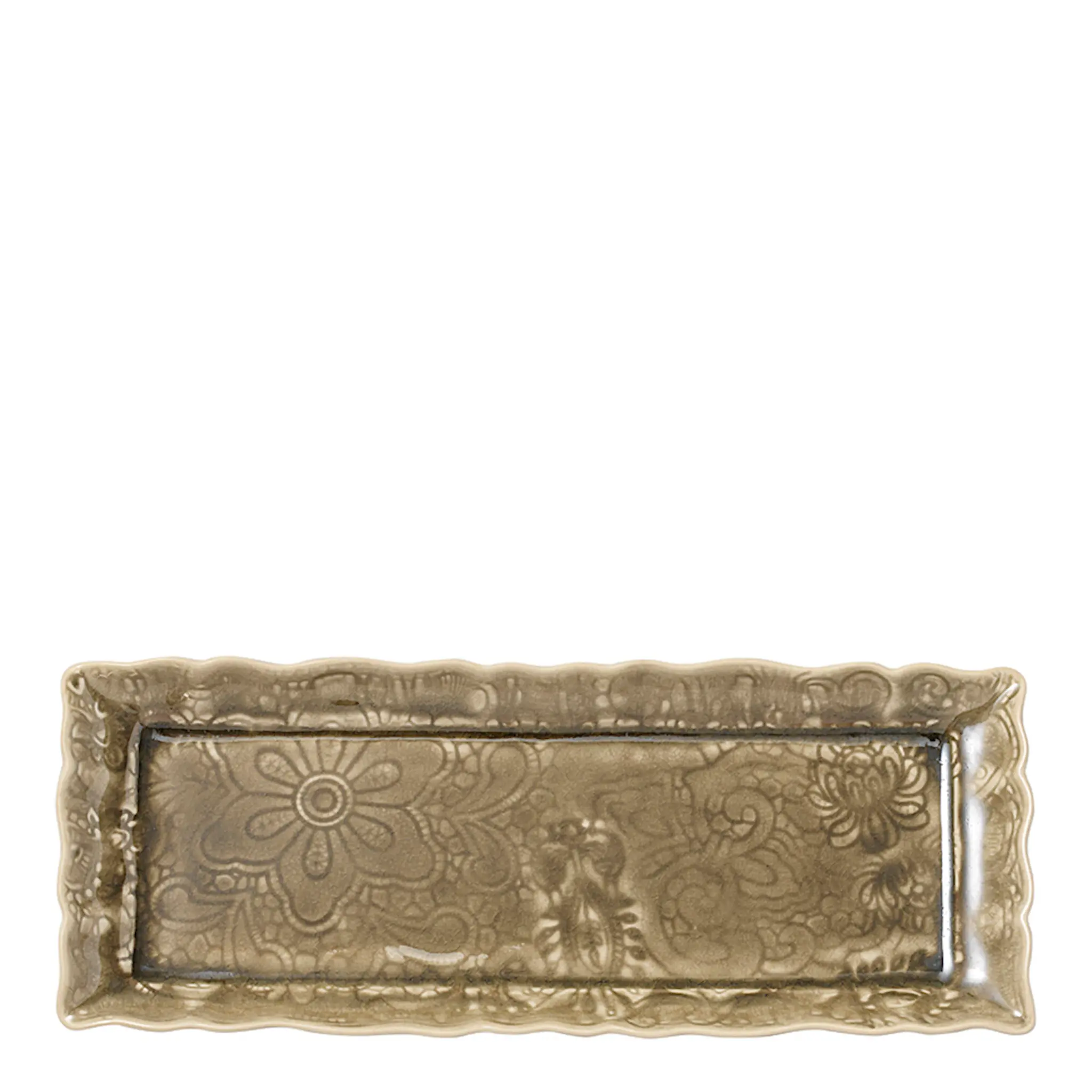 Sthål Arabesque Serveringsfat 33x13 cm Sand