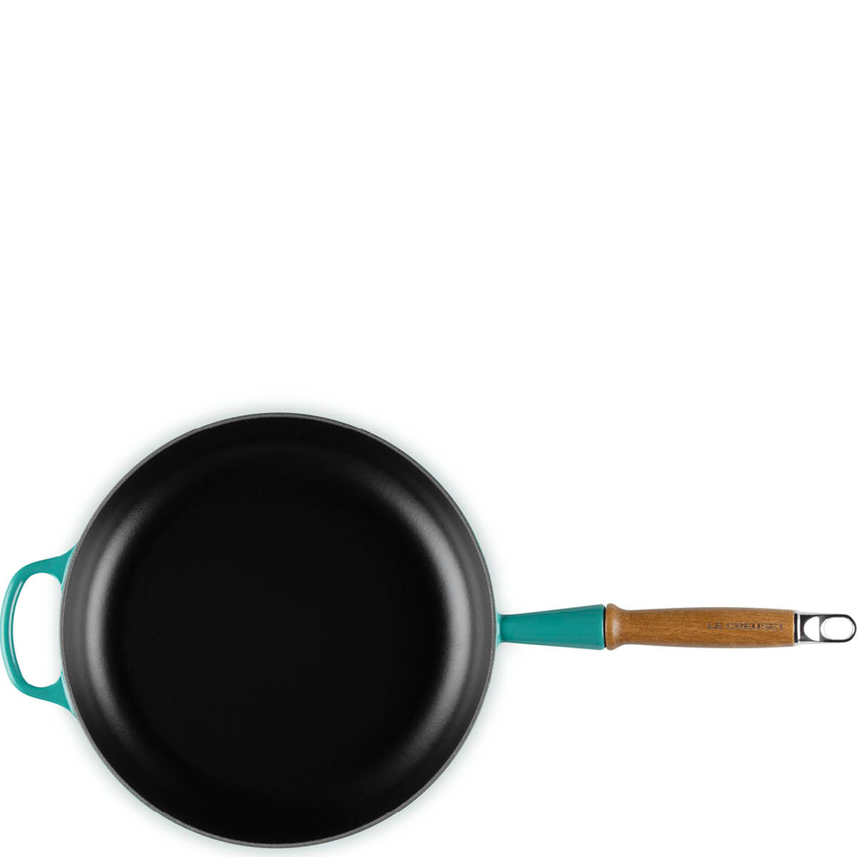 Le Creuset Signature stekpanna med trähandtag 28 cm Bleu Riviera