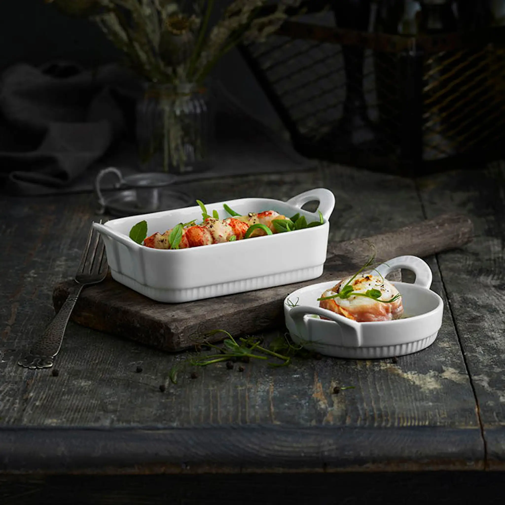 Pillivuyt Toulouse ugnsform portion 12 cm/15 cl vit