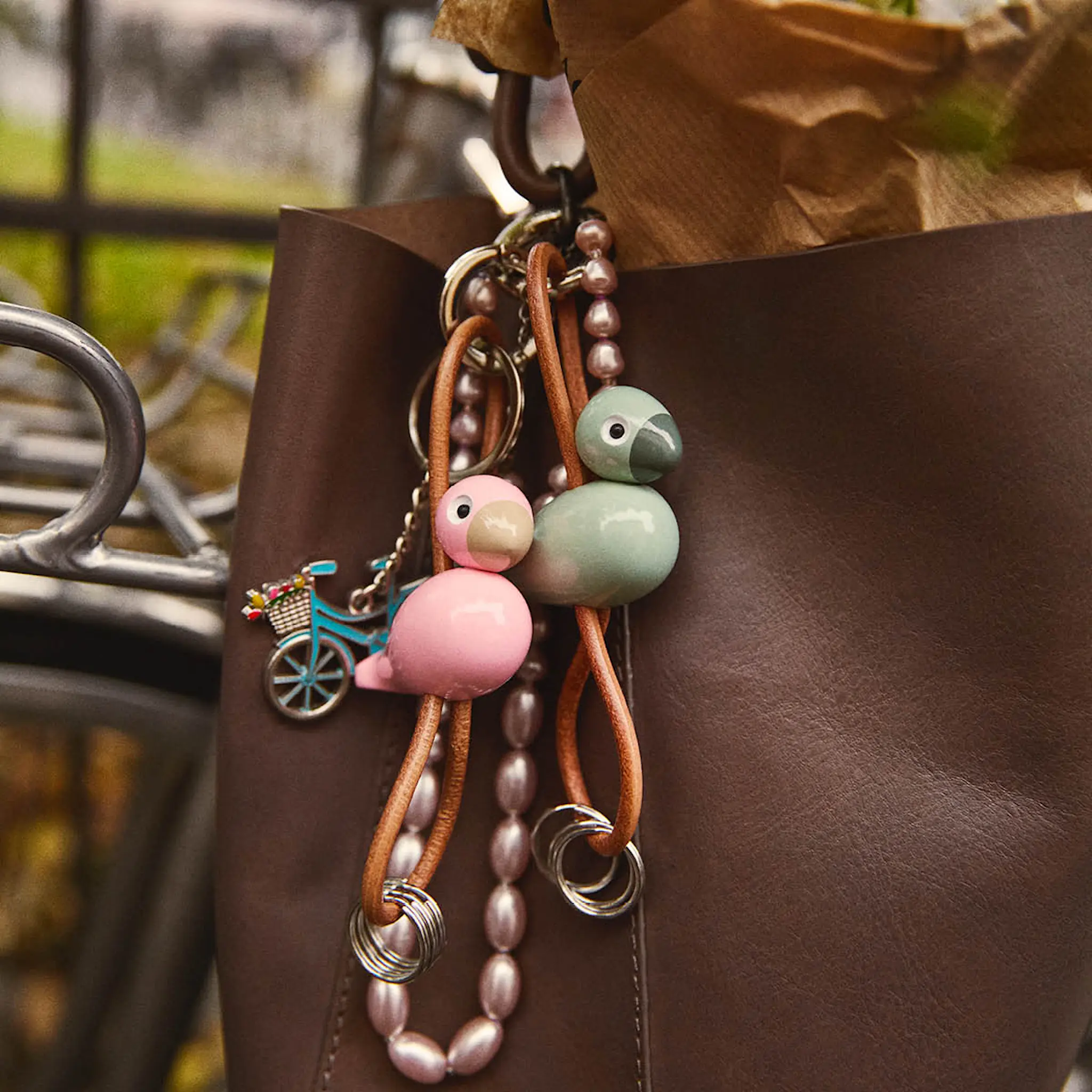 Kay Bojesen Denmark Kay Bojesen Avaimenperä minilintu Vaaleanpunainen