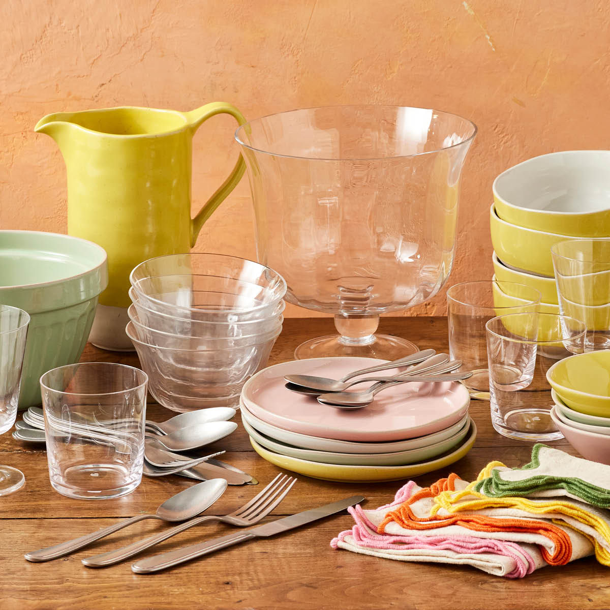 Jamie Oliver Big Love trifle-/serveringsskål på fot 22 cm riflet