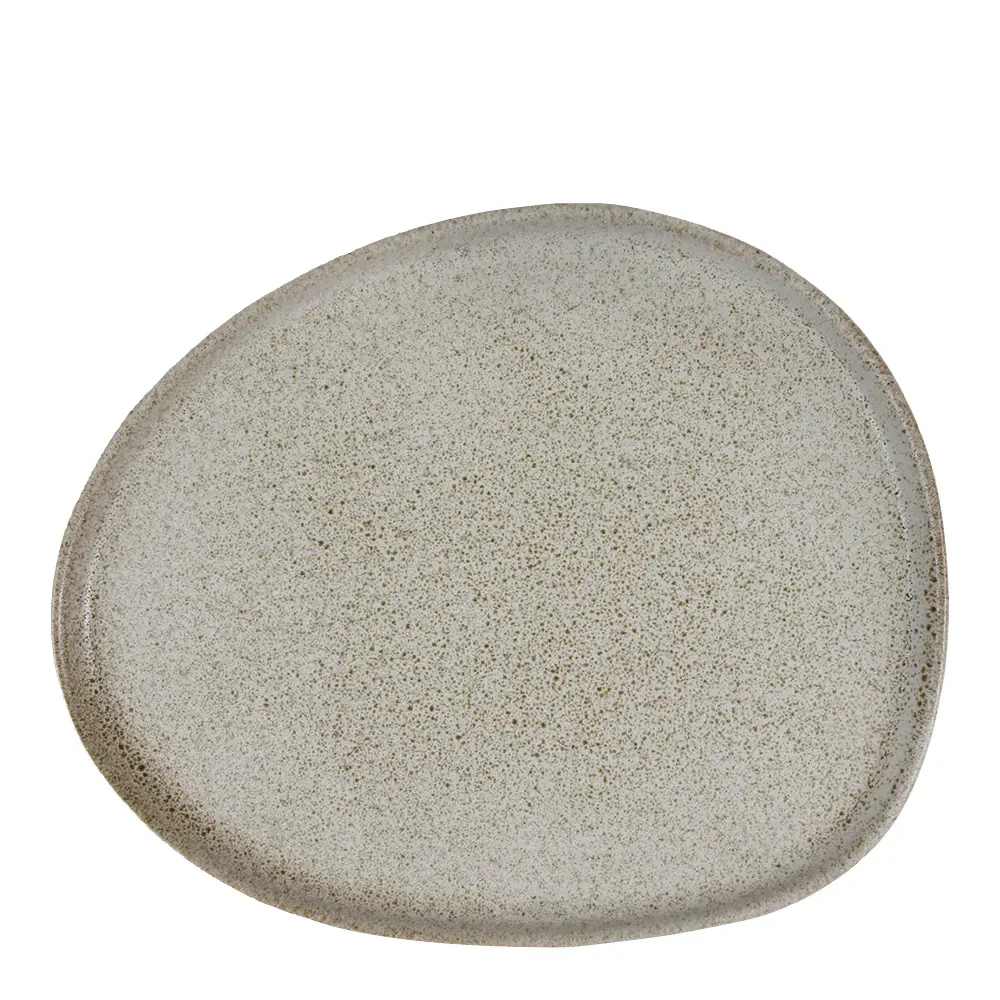 Raw Organic Lautanen 24x21 cm Sandy Beige